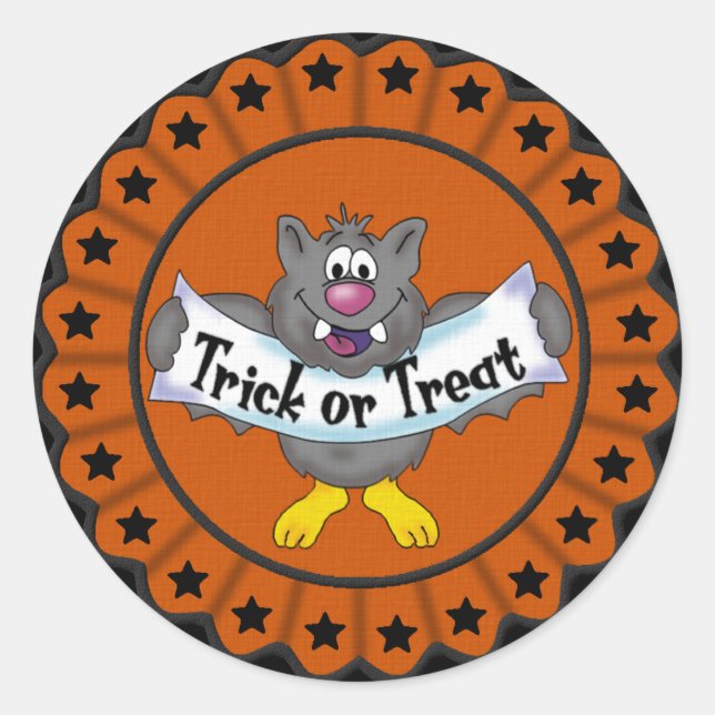 Halloween Bat Sticker (Vorderseite)