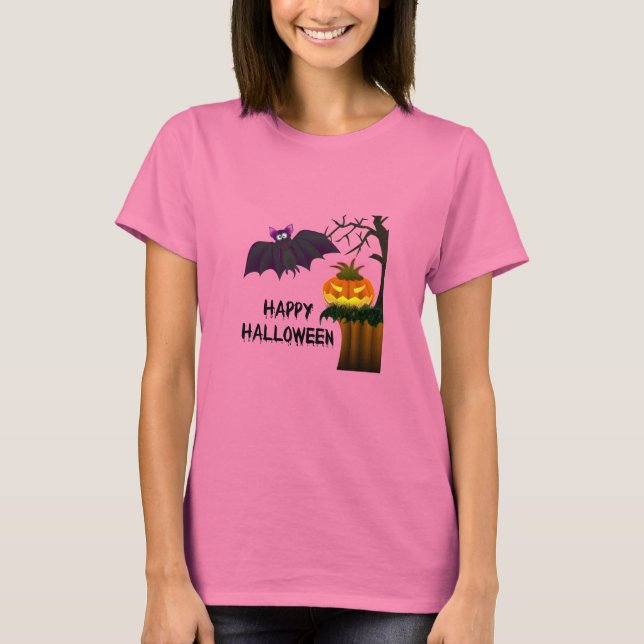 Halloween-Bat-T - Shirt (Vorderseite)