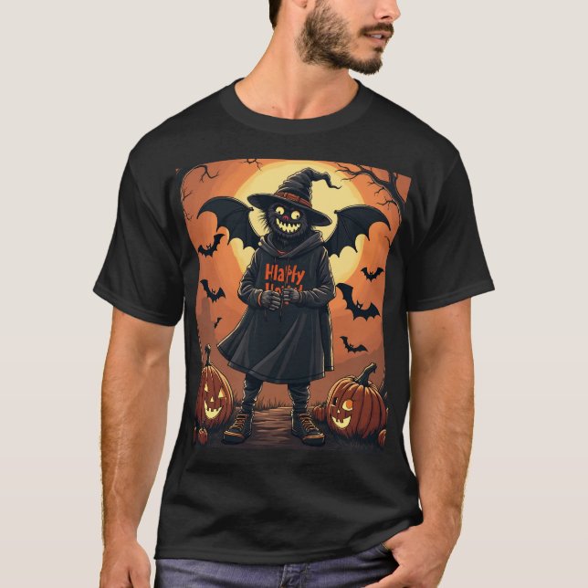 Halloween-Bat-T - Shirt (Vorderseite)