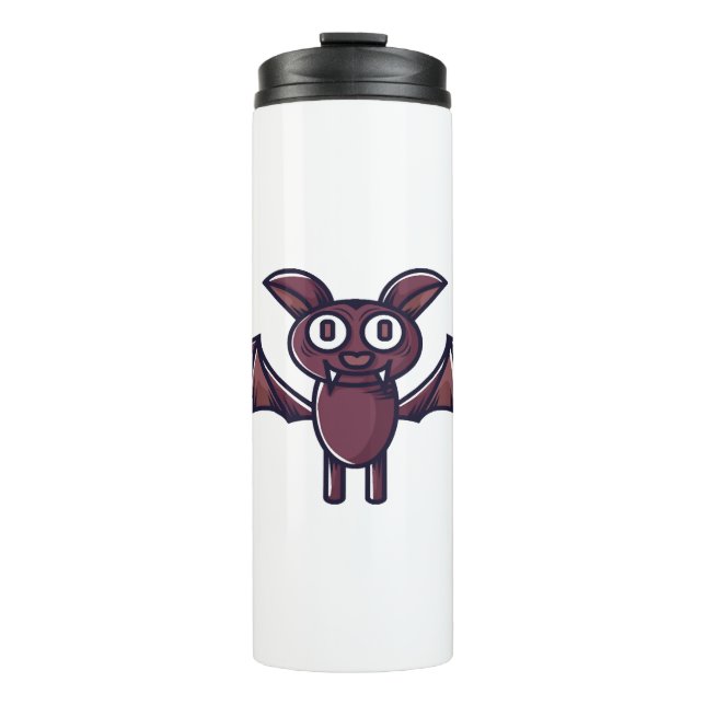 Halloween Bat Thermosbecher (Vorderseite)