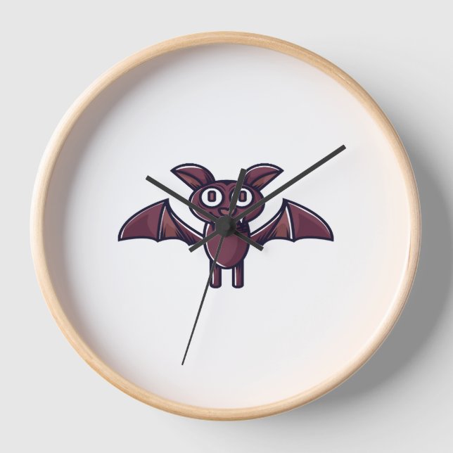 Halloween Bat Uhr (Vorderseite)