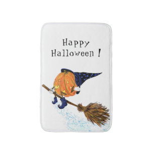 Halloween Bath Mat Hexenkürbis Badematte