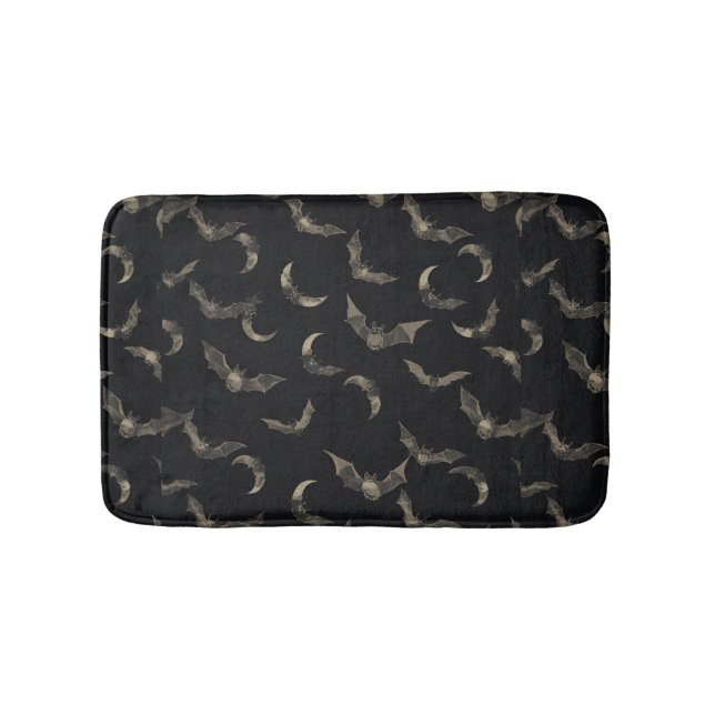 Halloween Bats Bath Mat Badematte (Vorderseite)