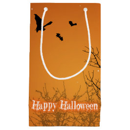 Halloween Bats & Bäume - Kleine Geschenktasche Geschenktüte