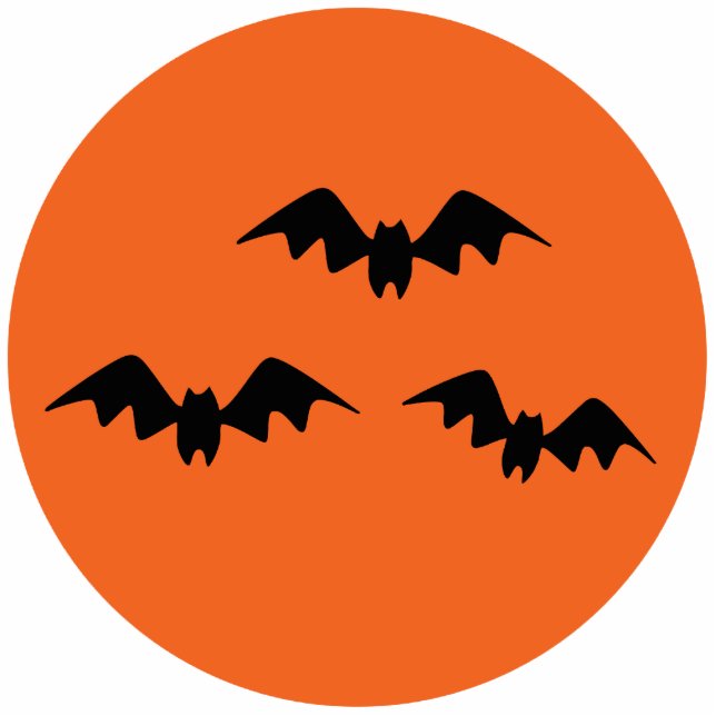 Halloween Bats Fotoskulptur Schlüsselanhänger (Vorne)