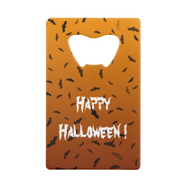 Halloween Bats Geldbeutel Flaschenöffner (Vorderseite)