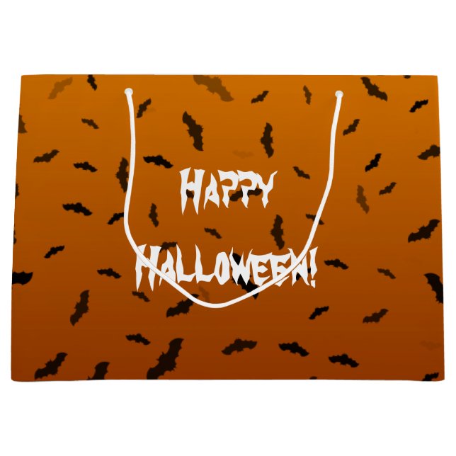 Halloween Bats Große Geschenktüte (Vorderseite)