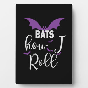 Halloween Bats How I Roll Birthday Fotoplatte