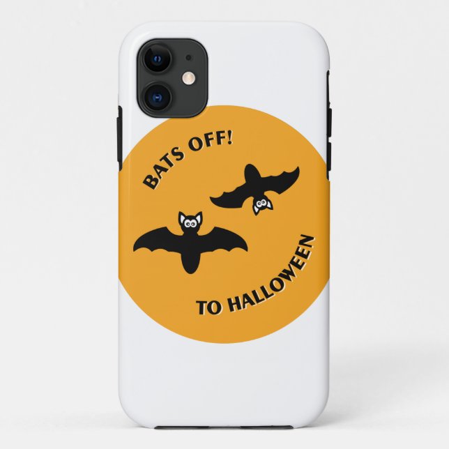 Halloween Bats Orange Case-Mate iPhone Hülle (Rückseite)