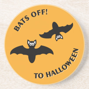 Halloween Bats Orange Getränkeuntersetzer