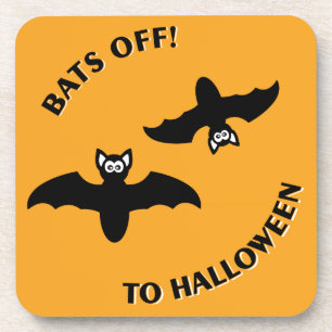 Halloween Bats Orange Untersetzer