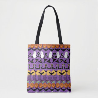 Halloween Bats Owls Pumpkinsj Skulpturen Tasche