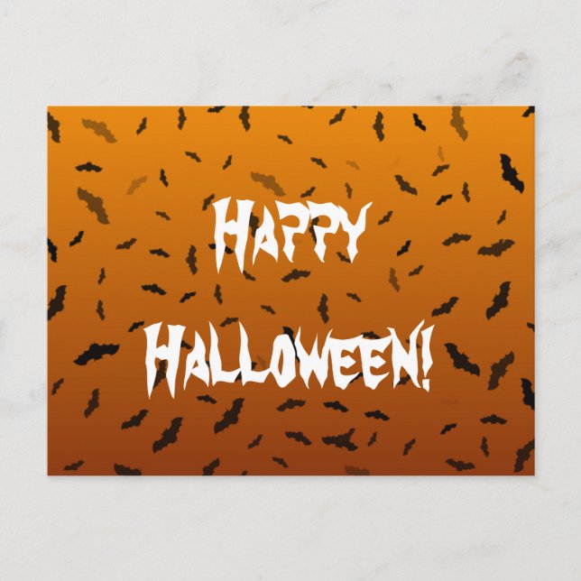 Halloween Bats Postkarte (Vorderseite)