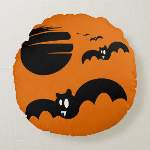 Halloween Bats Rundes Kissen