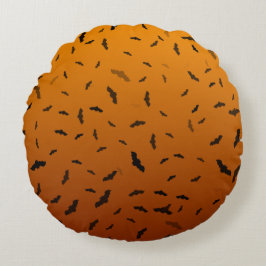 Halloween Bats Rundes Kissen
