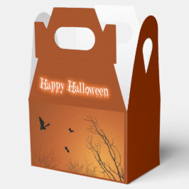 Halloween Bats und Bäume Geschenkschachtel