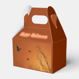 Halloween Bats und Bäume Geschenkschachtel