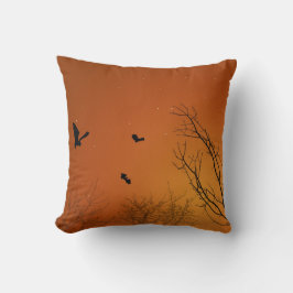 Halloween Bats und Bäume Kissen