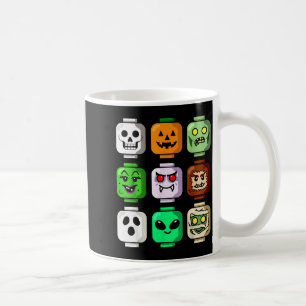 Halloween-Bau-Stein Kopf Kürbis Geist Zombie Kaffeetasse