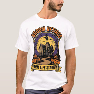 Halloween-Bauer-Shirt Gruseliges Verlassenes Farm- T-Shirt