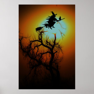 HALLOWEEN-BAUM POSTER