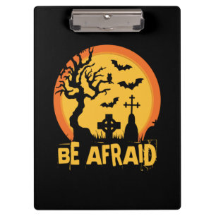Halloween Be Afraween Geburtstag Klemmbrett