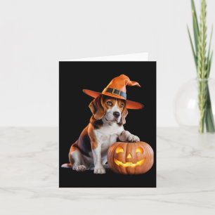 Halloween-Beagle für Hunde-Liebhaber Charmantes Ko Karte