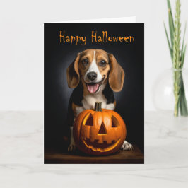 Halloween-Beagle Karte