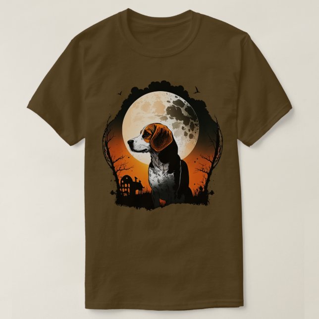Halloween-Beagle T-Shirt (Design vorne)