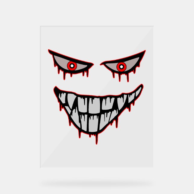 Halloween - Beängstigend Acrylschild (Vorderseite)