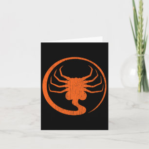 Halloween Beängstigend Alien Facehugger Horror Pum Karte