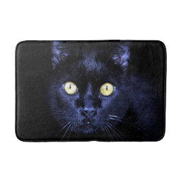 Halloween Beängstigend Black Cat Horror Dunkle Nac Badematte