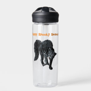 Halloween Beängstigend Black Cat Spooky Holiday Ca Trinkflasche