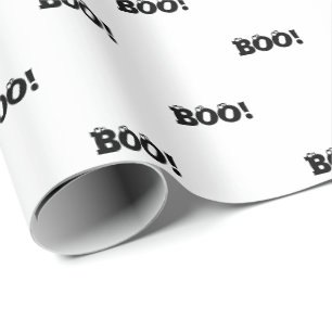Halloween Beängstigend Boo! Augenbrauenmuster Sch Geschenkpapier