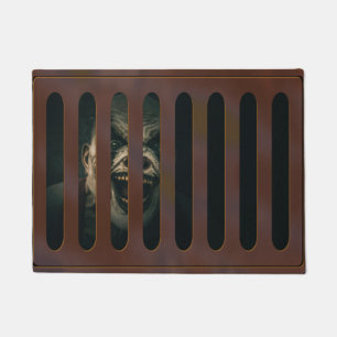 Halloween Beängstigend Clown im Sturmgrate Fußmatte