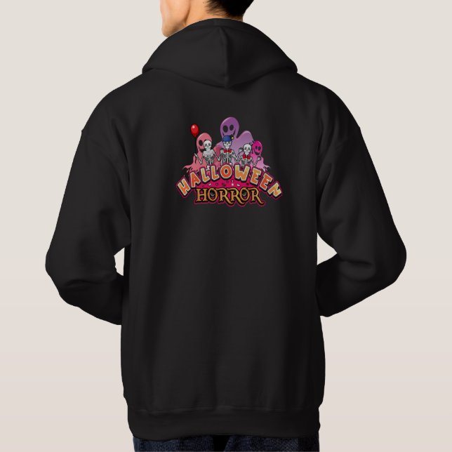 Halloween Beängstigend Clowns Horror Hoodie (Rückseite)
