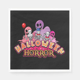 Halloween Beängstigend Clowns Horror Napkins Serviette
