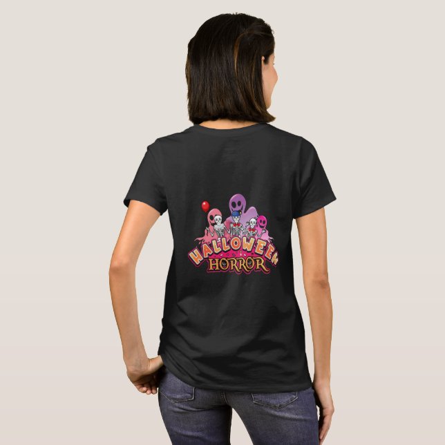 Halloween Beängstigend Clowns Horror T-Shirt (Schwarz voll)