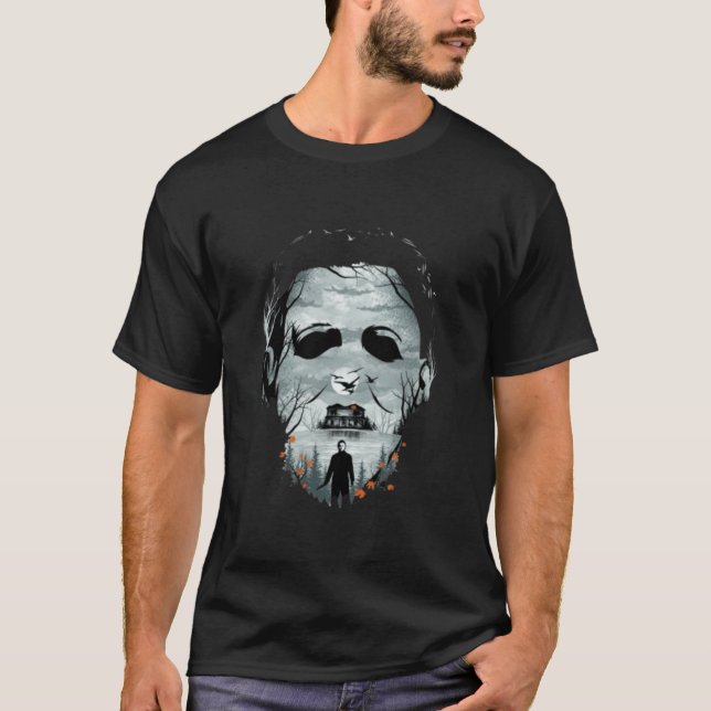 Halloween Beängstigend Design T-Shirt (Vorderseite)