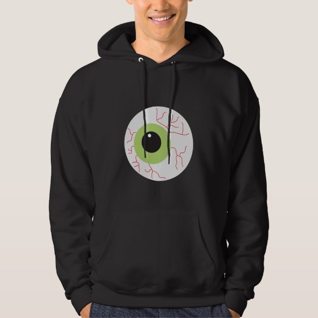 Halloween Beängstigend Eyeball Hoodie (Vorderseite)