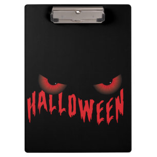 Halloween Beängstigend Eyes Klemmbrett