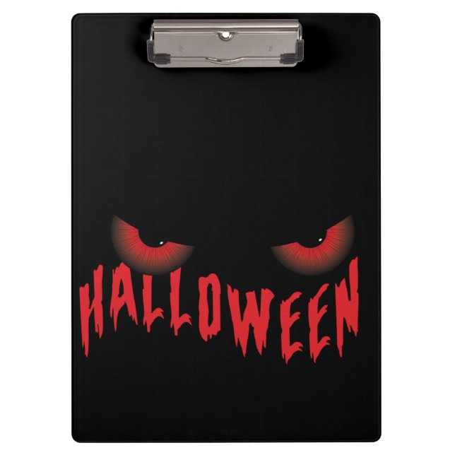 Halloween Beängstigend Eyes Klemmbrett (Vorderseite)