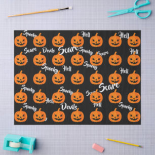Halloween Beängstigend-Jack-O-Lantern-Custom Seidenpapier