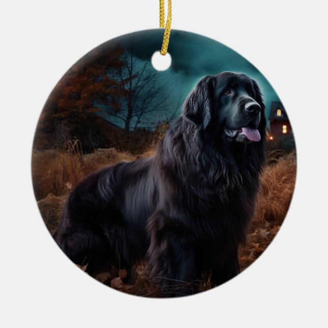 Halloween Beängstigend Keramik Ornament (Vorne)