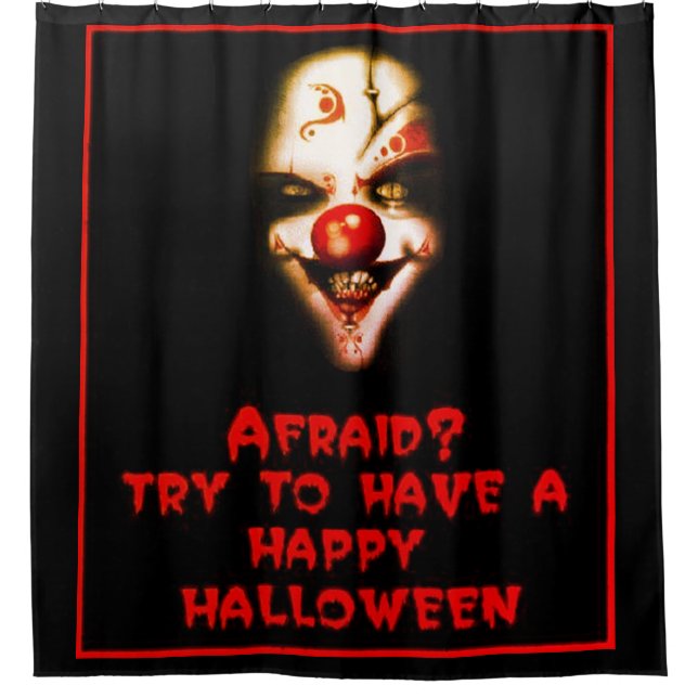 Halloween Beängstigend Mask Duschvorhang (Vorderseite)