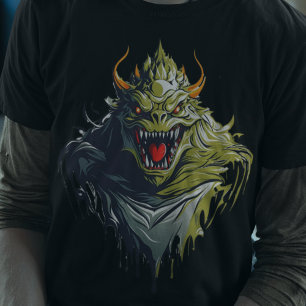Halloween Beängstigend Monster AI Art T-Shirt
