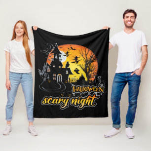 Halloween Beängstigend Night Fleecedecke