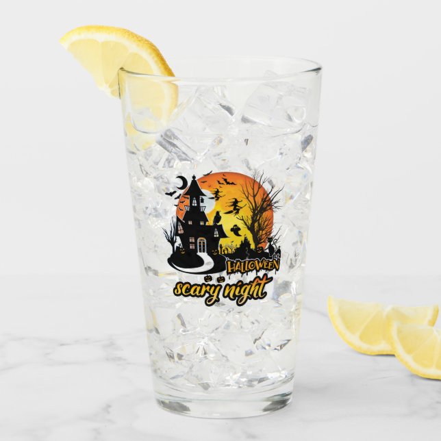 Halloween Beängstigend Night Glas (Vorderseite Ice)
