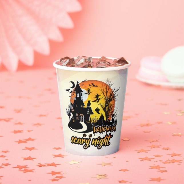 Halloween Beängstigend Night Paper Cups Pappbecher (Insitu)