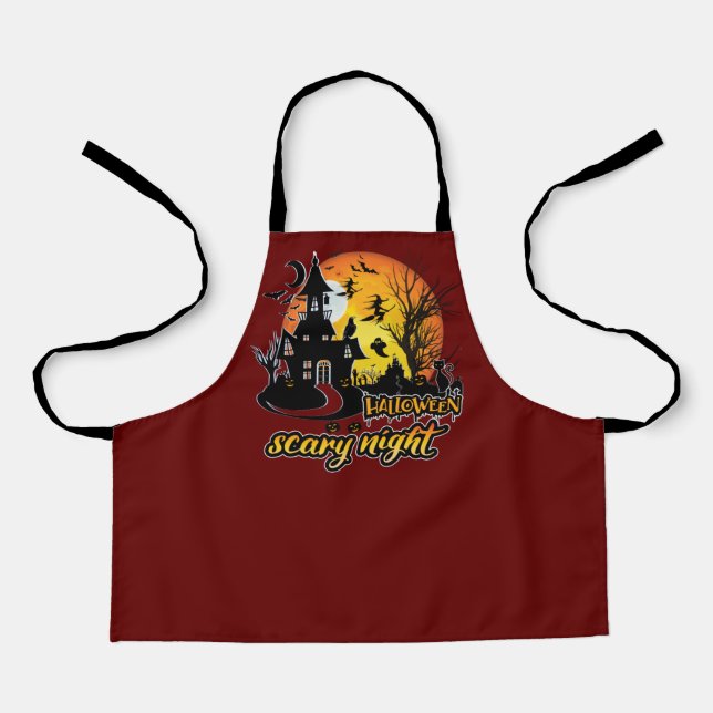 Halloween Beängstigend Night Schürze (Vorderseite)
